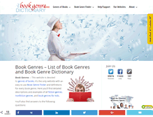 Tablet Screenshot of book-genres.com